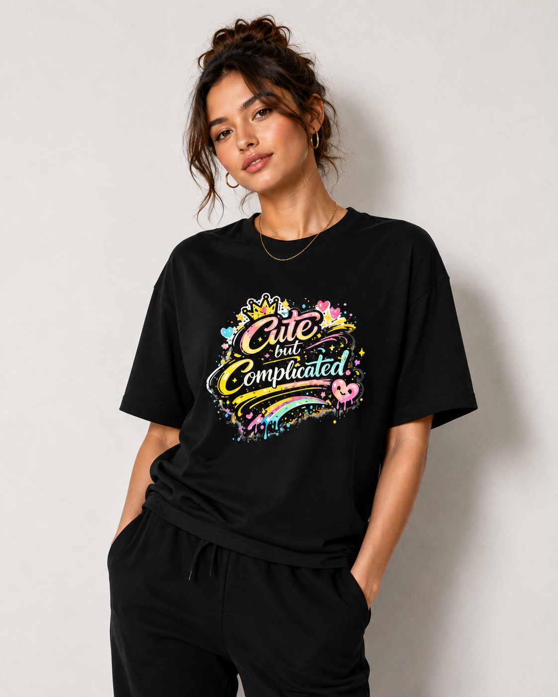 Cute but Complicated Graphic Oversized Classic OVERSIZED T-Shirt