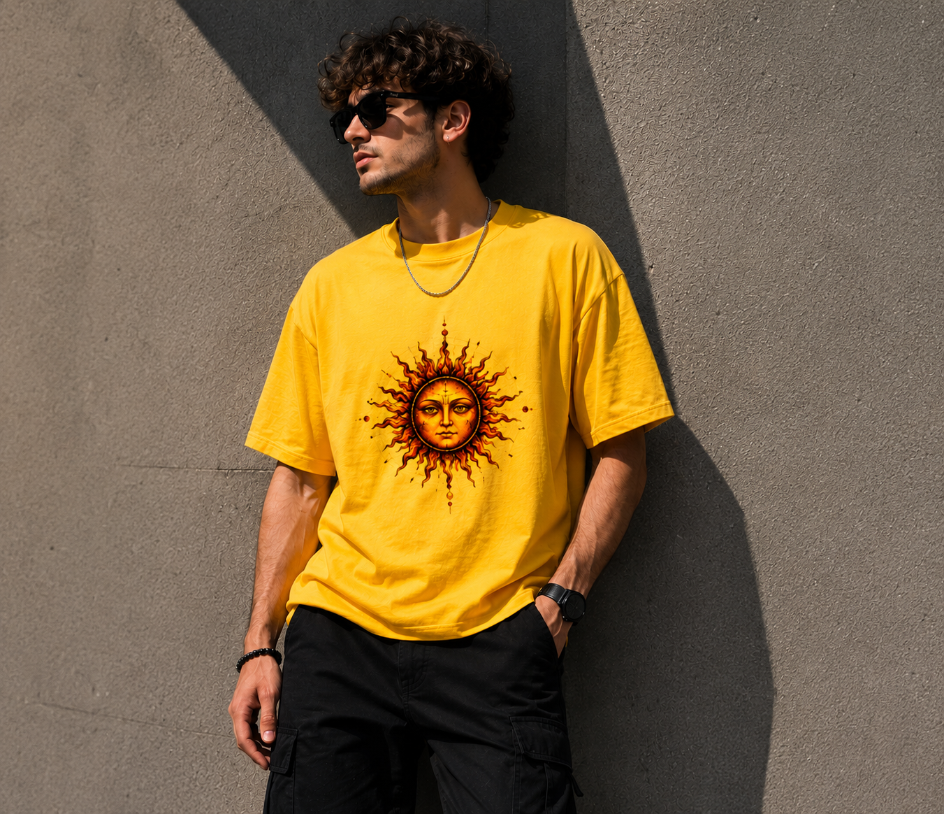 Mystic Sun Energy Graphic Unisex Classic Crew T-Shirt for Men & Women