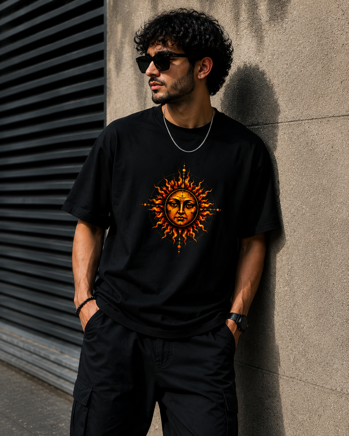 Mystic Sun Energy Graphic Unisex Classic Crew T-Shirt for Men & Women