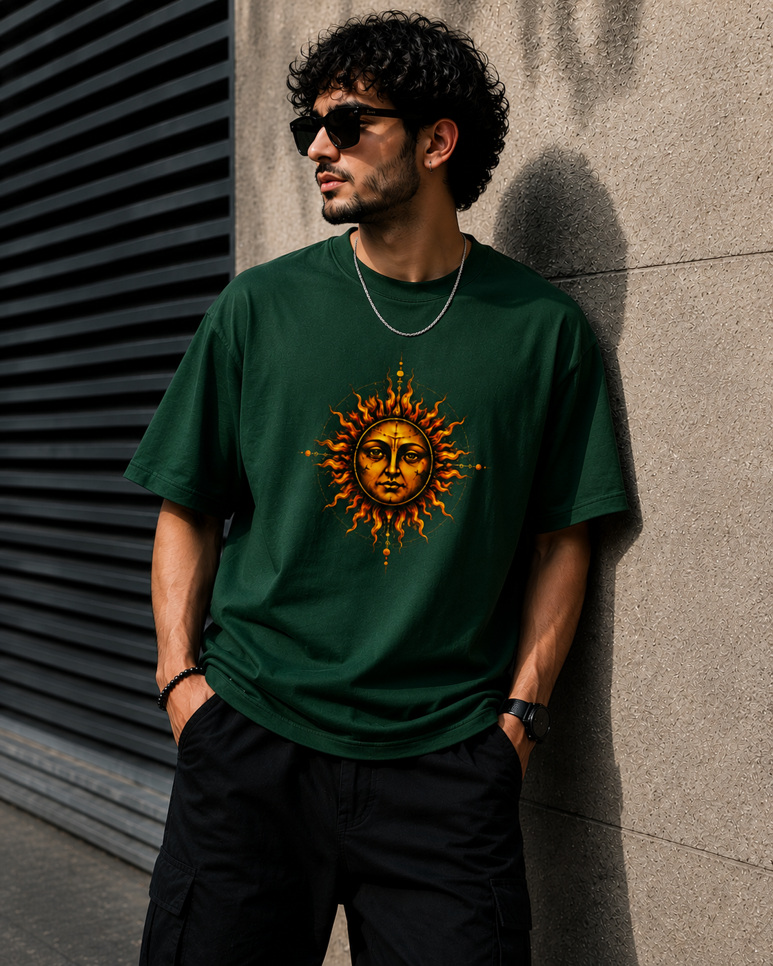 Mystic Sun Energy Graphic Unisex Classic Crew T-Shirt for Men & Women