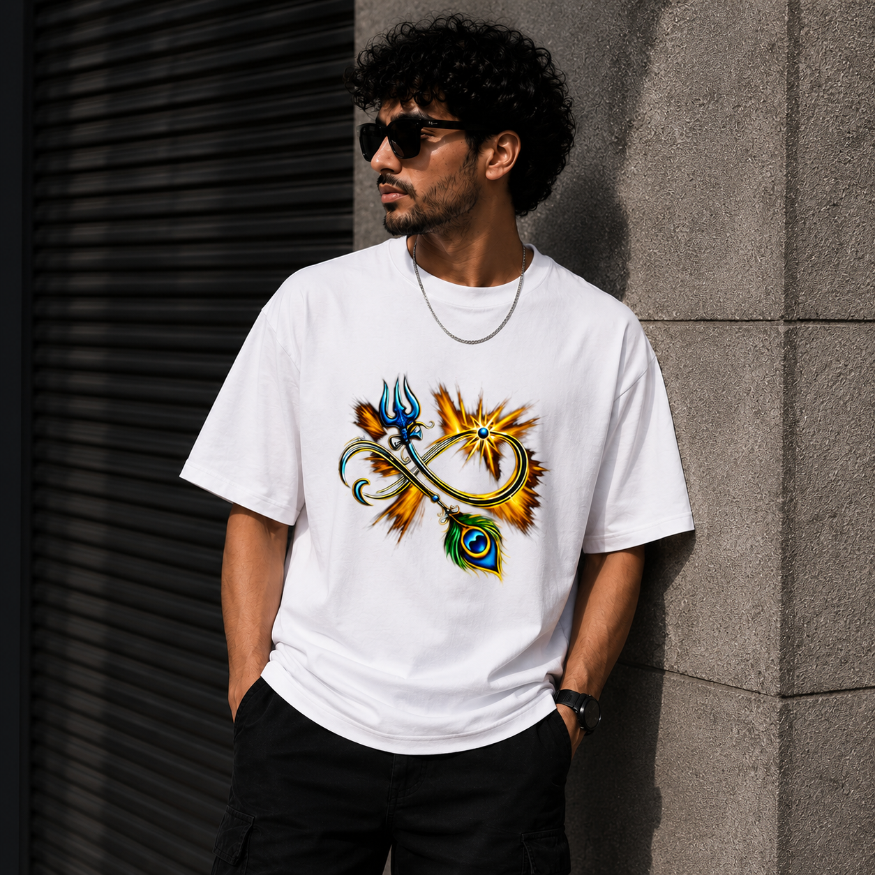 Divine Protection Graphic Unisex Classic Crew T-Shirt for Men & Women