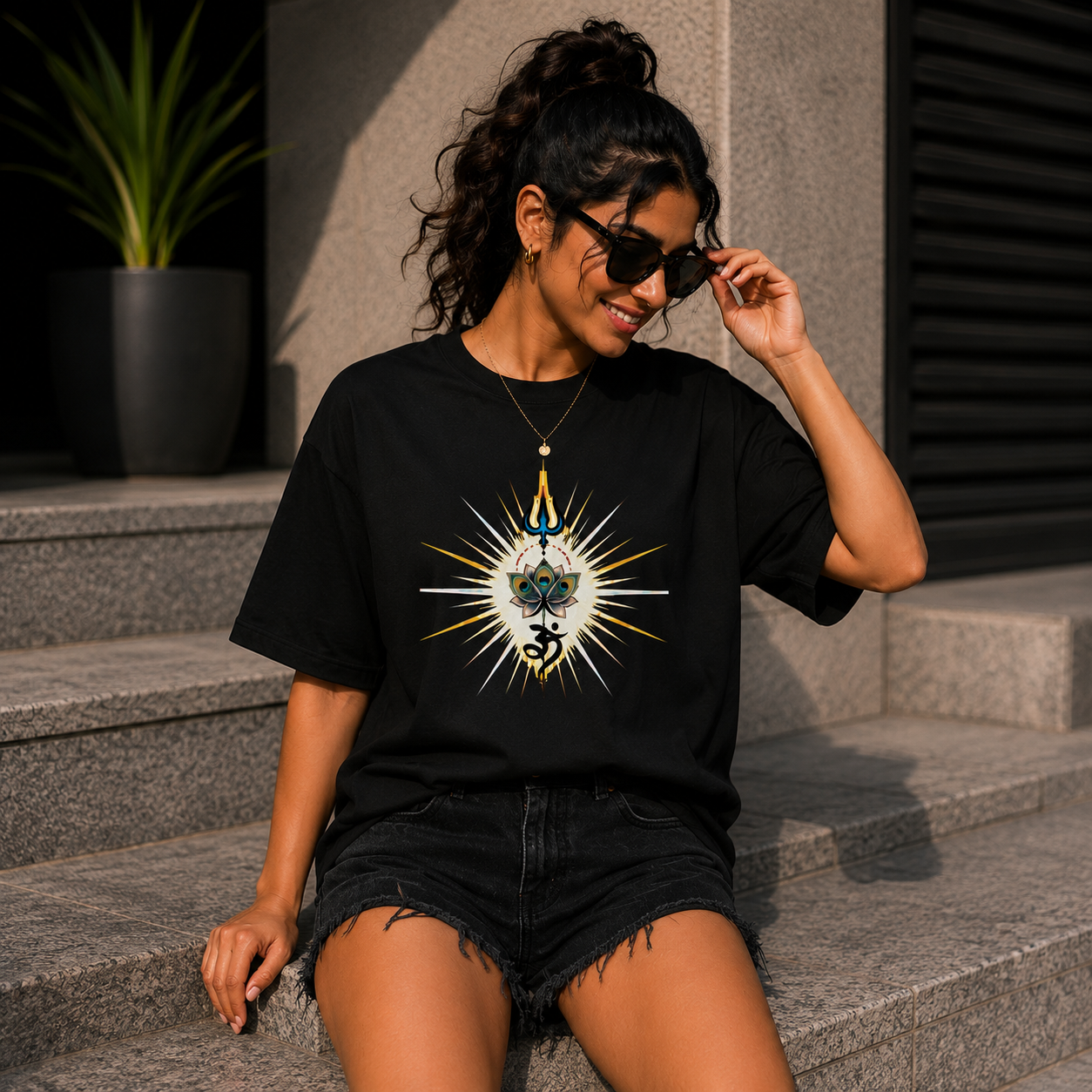 Divine Consciousness Graphic Unisex Classic Crew T-Shirt for Men & Women