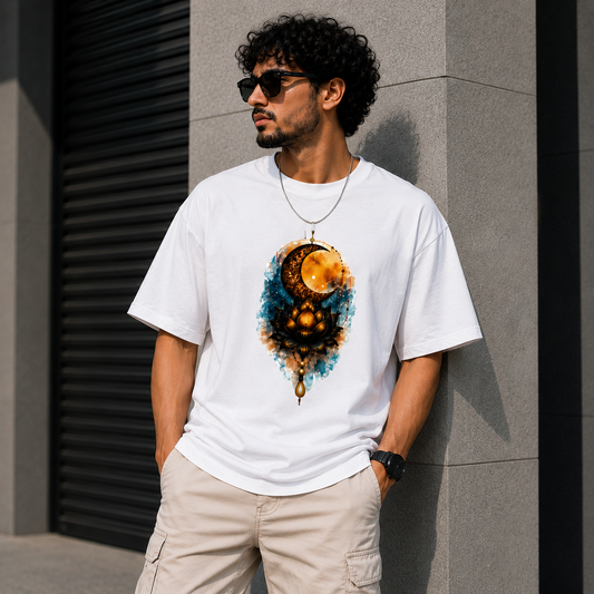 Moon Energy Graphic Unisex Classic Crew T-Shirt for Men & Women