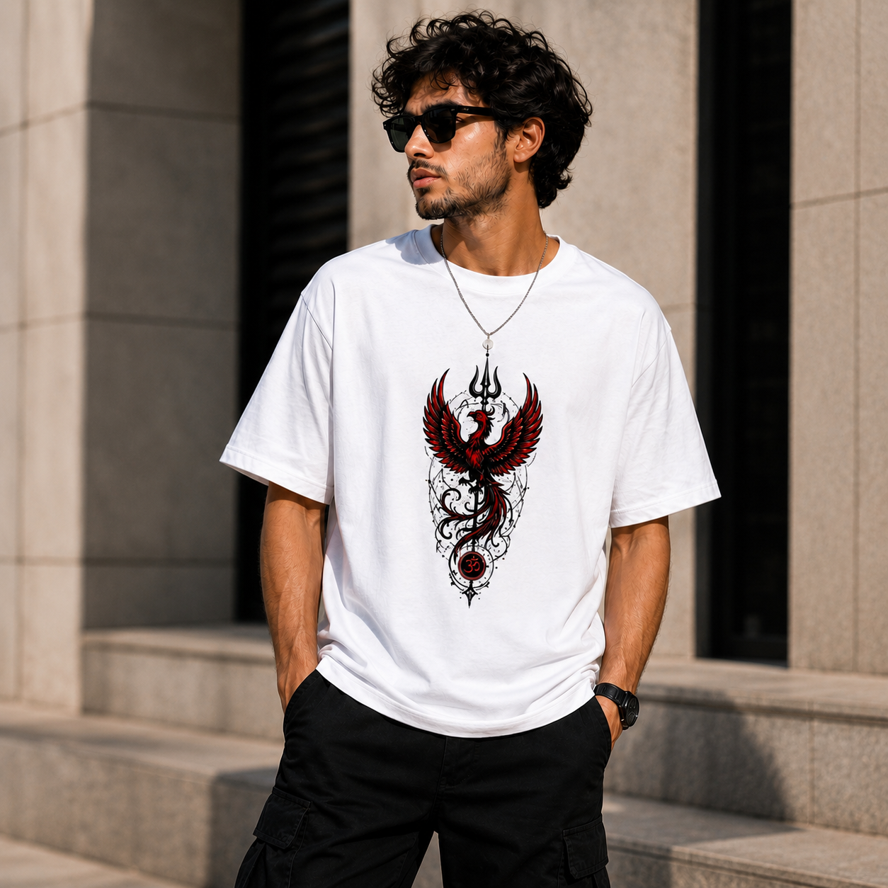Warrior of Sacred Fire Graphic Unisex Classic Crew T-Shirt for men & women