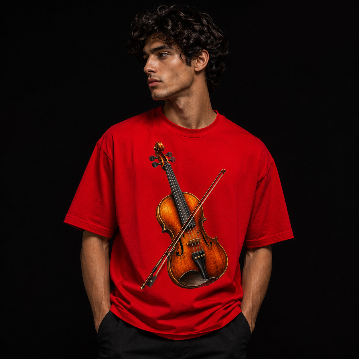 Violin Aura Unisex Classic Crew T-Shirt