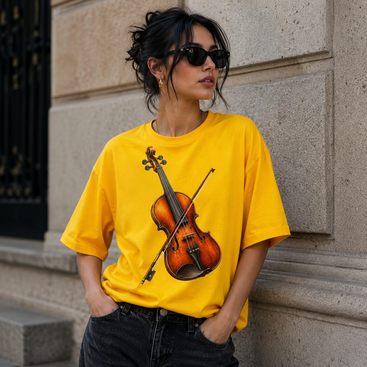 Violin Aura Unisex Classic Crew T-Shirt