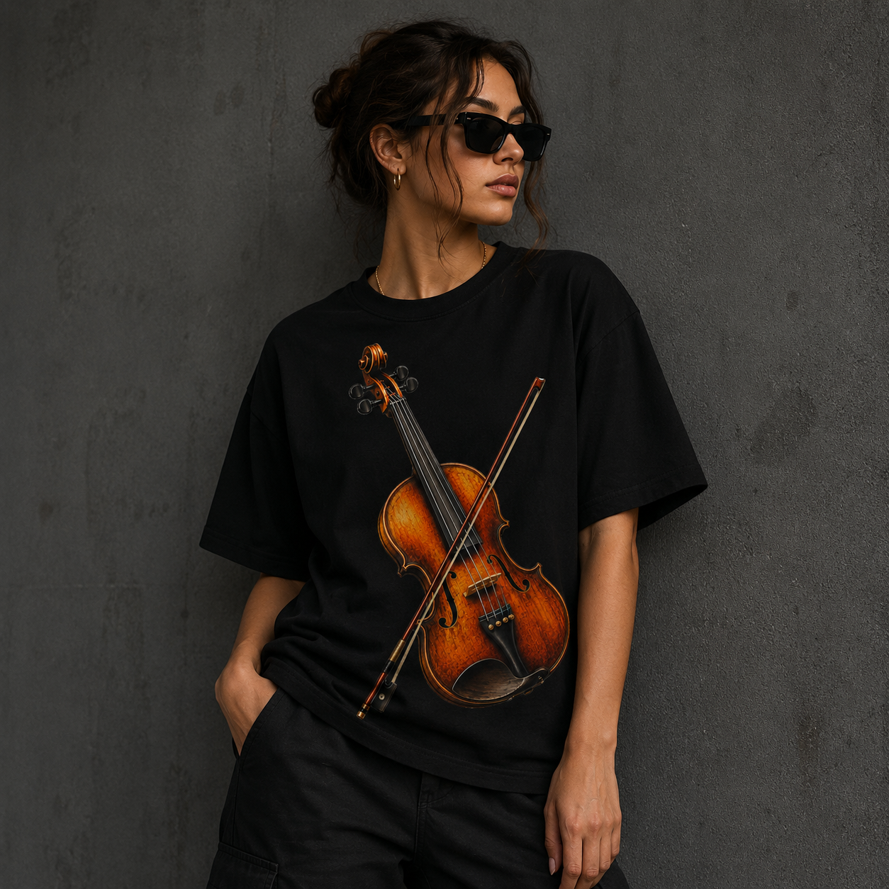 Violin Aura Unisex Classic Crew T-Shirt