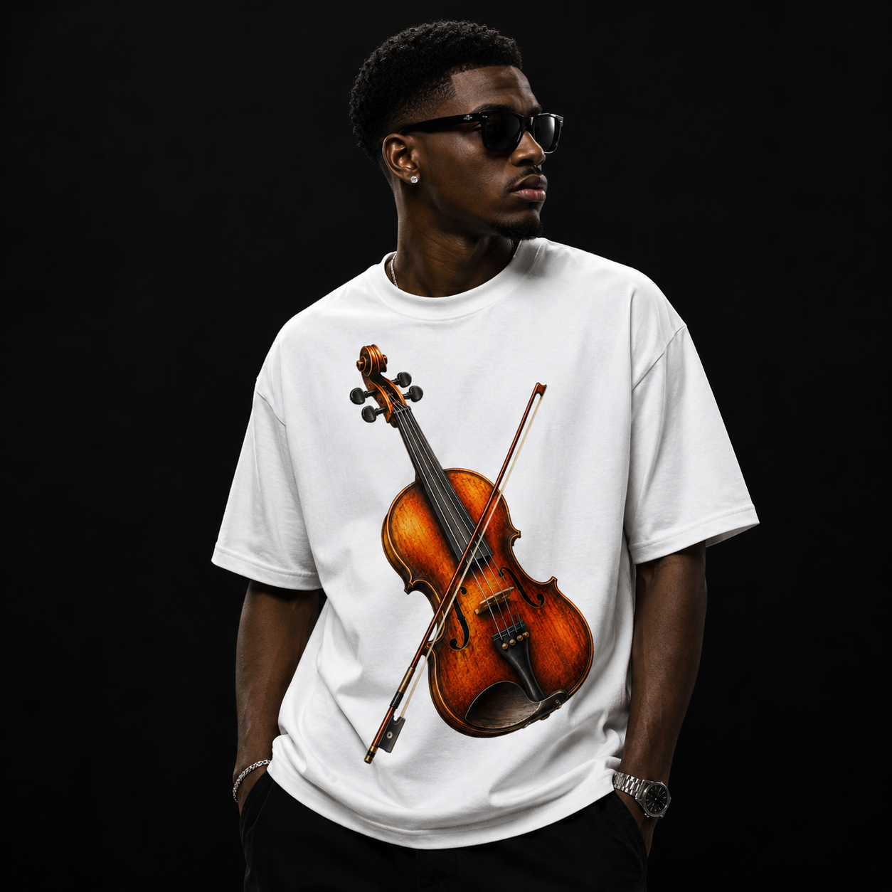 Violin Aura Unisex Classic Crew T-Shirt