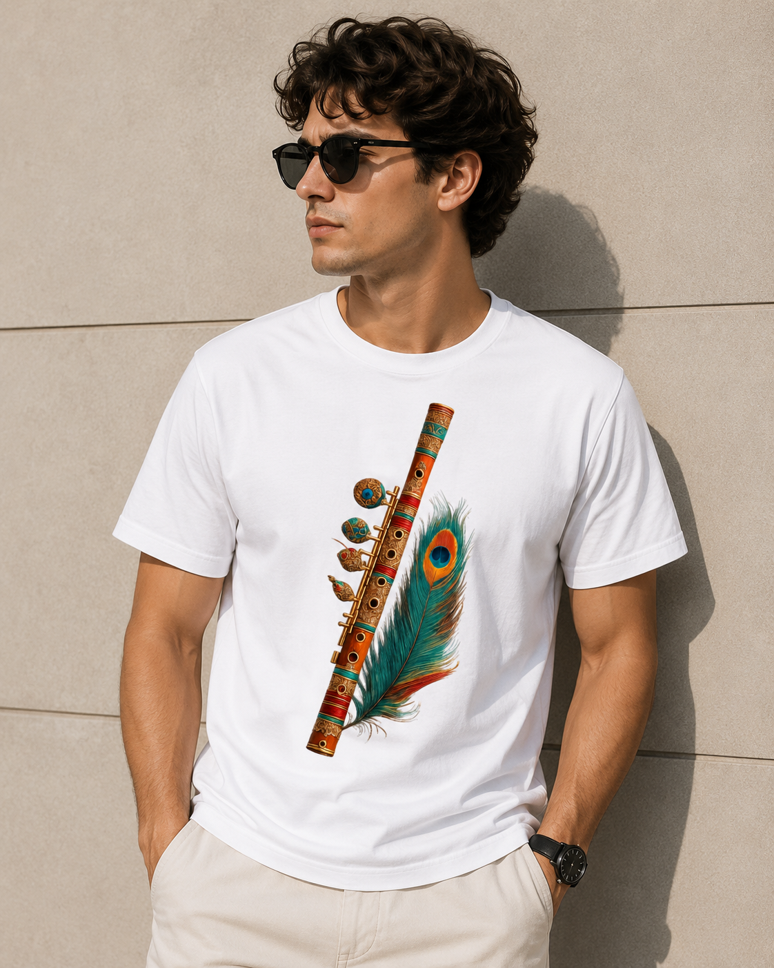 Divine Feather Flute Unisex Classic Crew T-Shirt