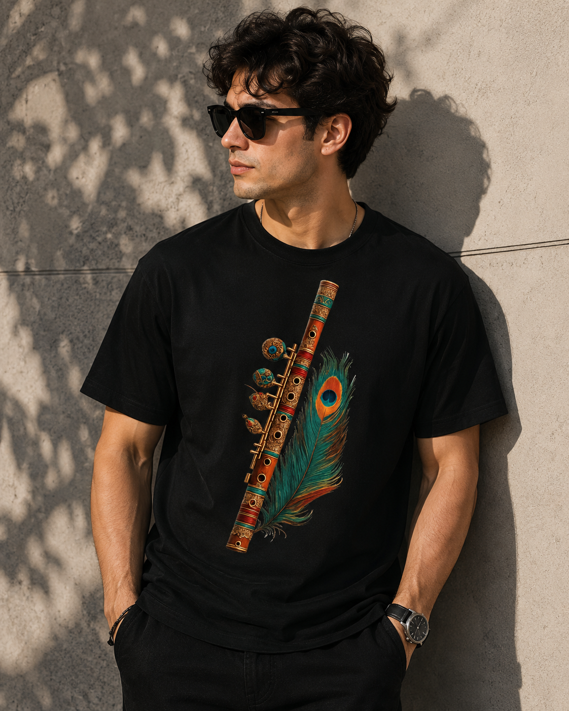 Divine Feather Flute Unisex Classic Crew T-Shirt
