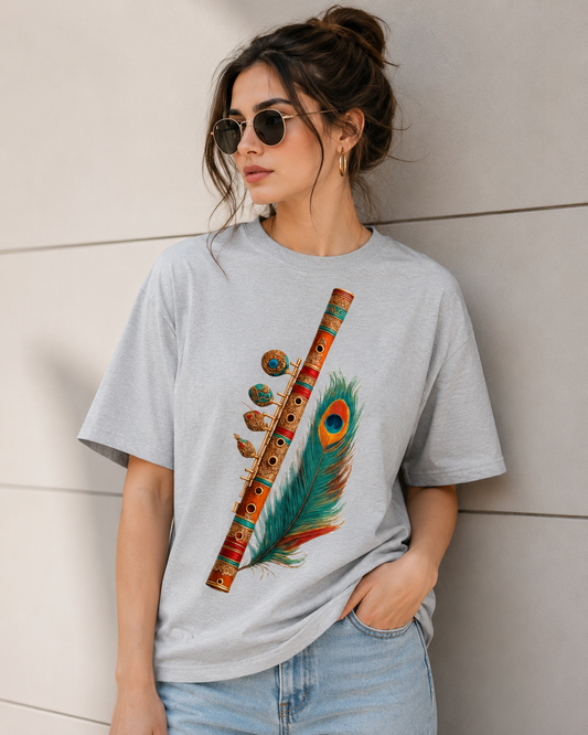 Divine Feather Flute Unisex Classic Crew T-Shirt