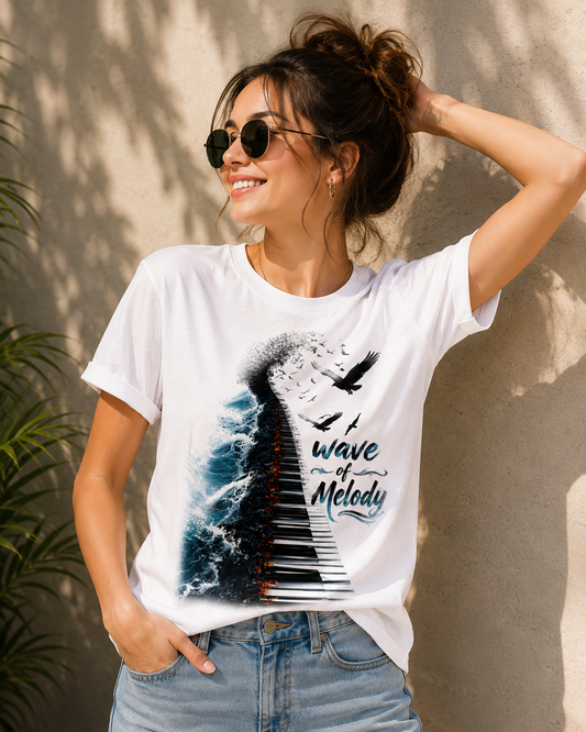 Wave of Melody Unisex Classic Crew T-Shirt