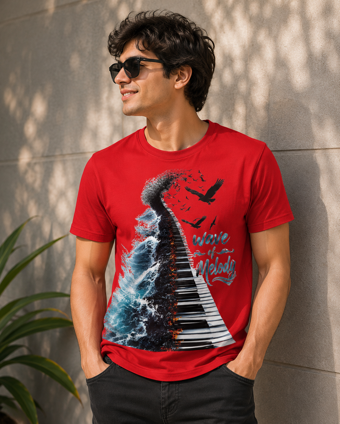 Wave of Melody Unisex Classic Crew T-Shirt