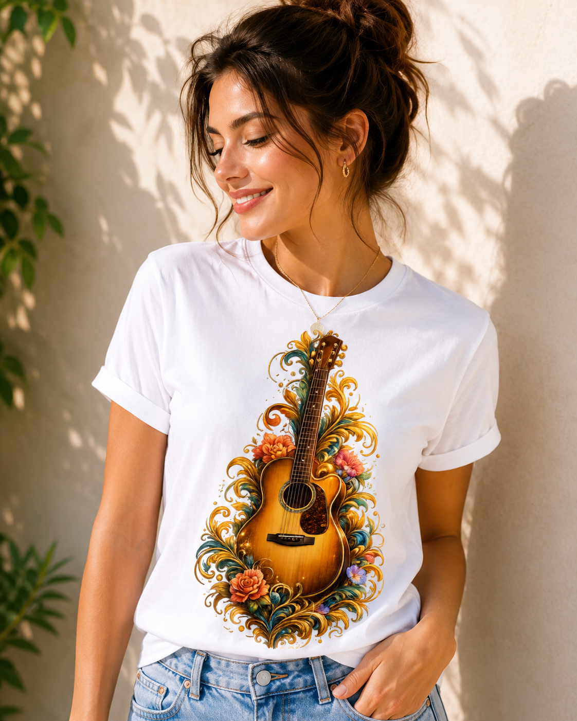 Symphony Guitar Unisex Classic Crew T-Shirt