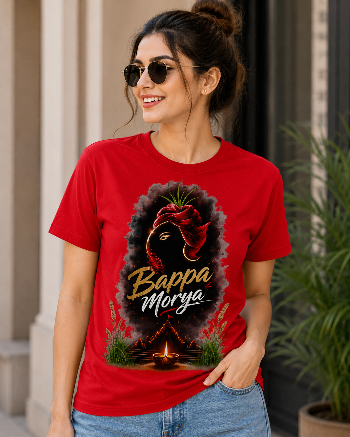 Bappa Morya Unisex Classic Crew T-Shirt
