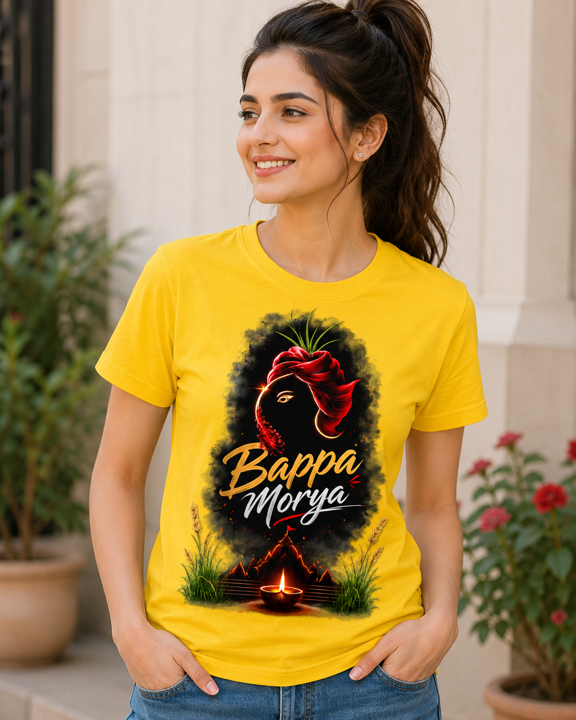 Bappa Morya Unisex Classic Crew T-Shirt
