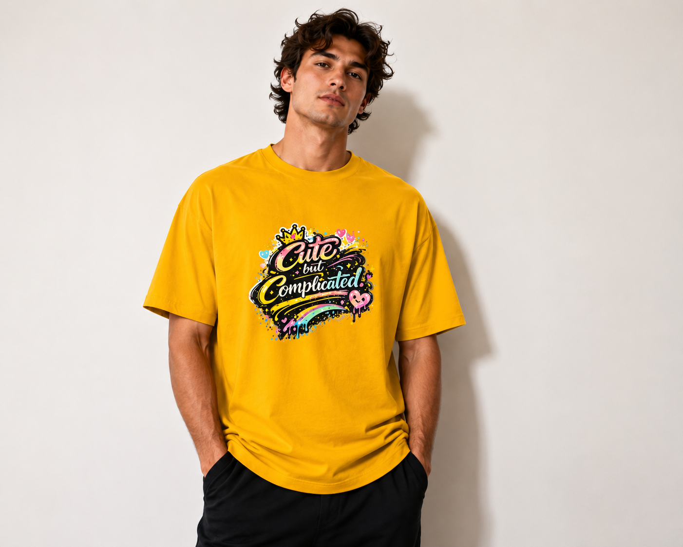 Cute but Complicated Graphic Oversized Classic OVERSIZED T-Shirt