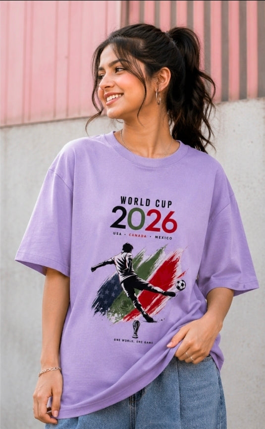 World Cup 2026 Football Oversized T-Shirt – Soccer Streetwear Graphic Tee (unisex)