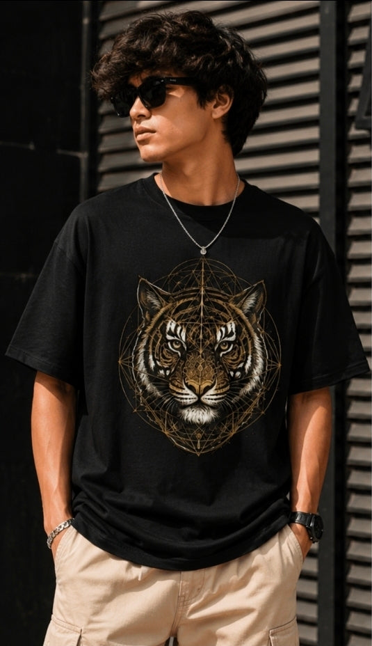 Majestic Tiger Oversized Graphic T-Shirt – Wild Streetwear Tee
