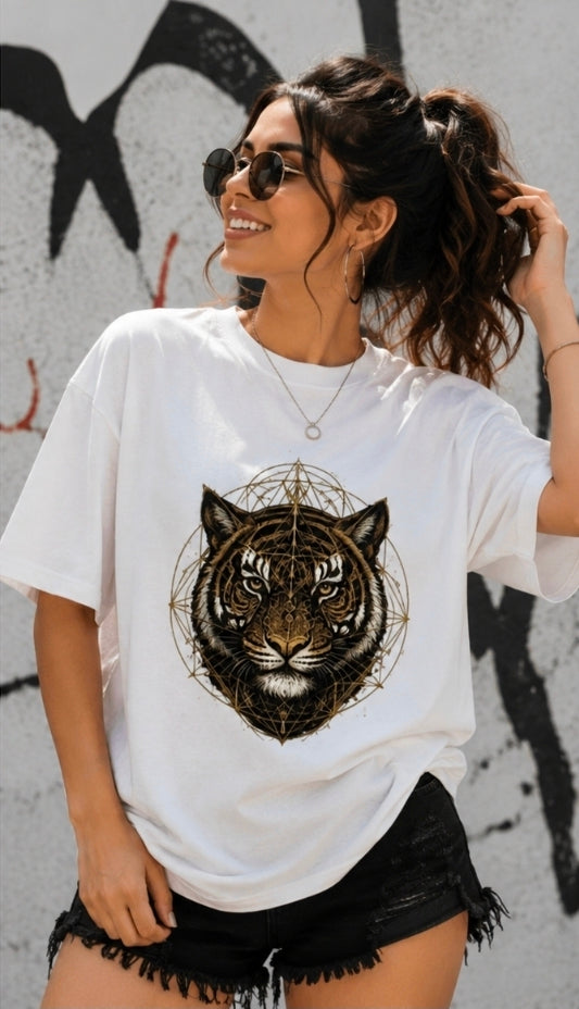 Majestic Tiger Oversized Graphic T-Shirt – Wild Streetwear Tee