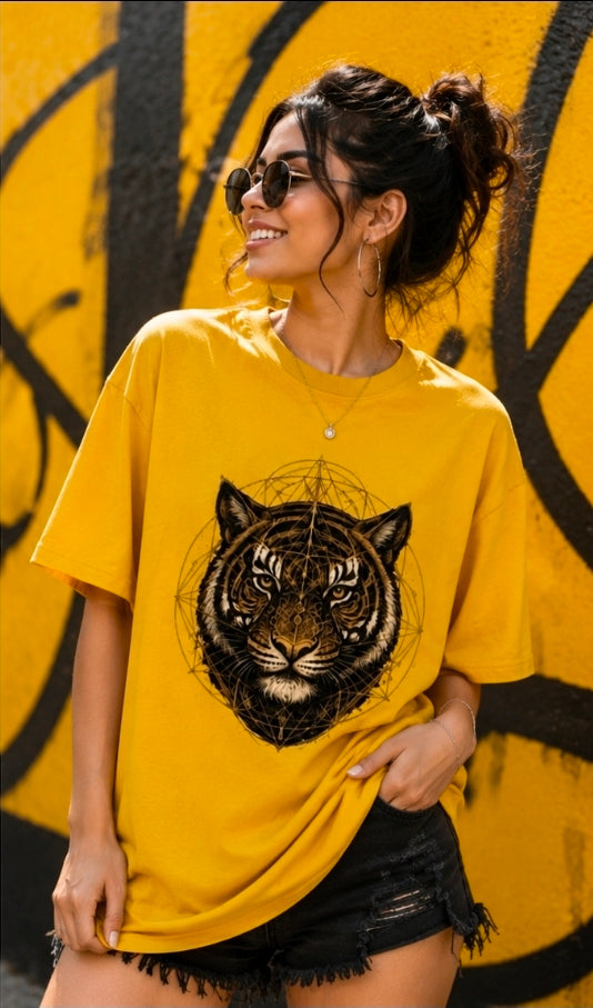 Majestic Tiger Oversized Graphic T-Shirt – Wild Streetwear Tee