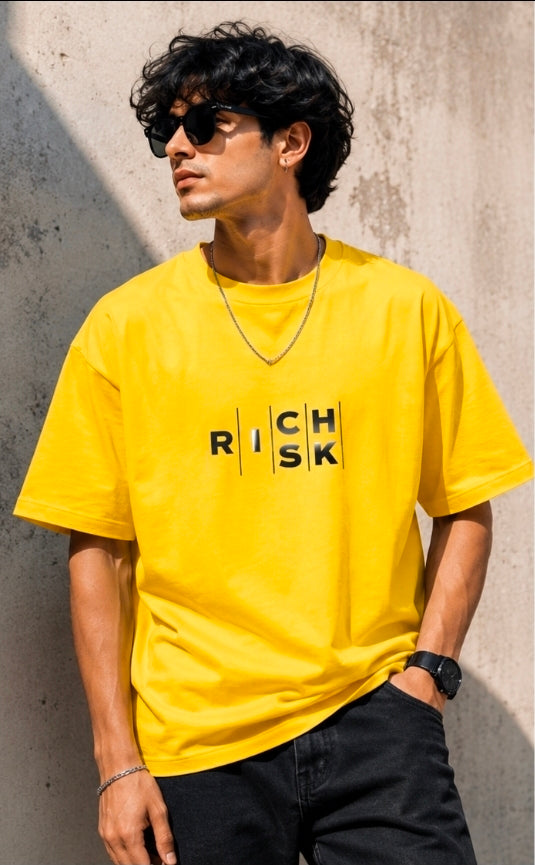 Risk Rich Oversized Graphic T-Shirt