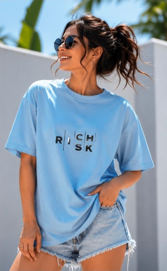 Risk Rich Oversized Graphic T-Shirt