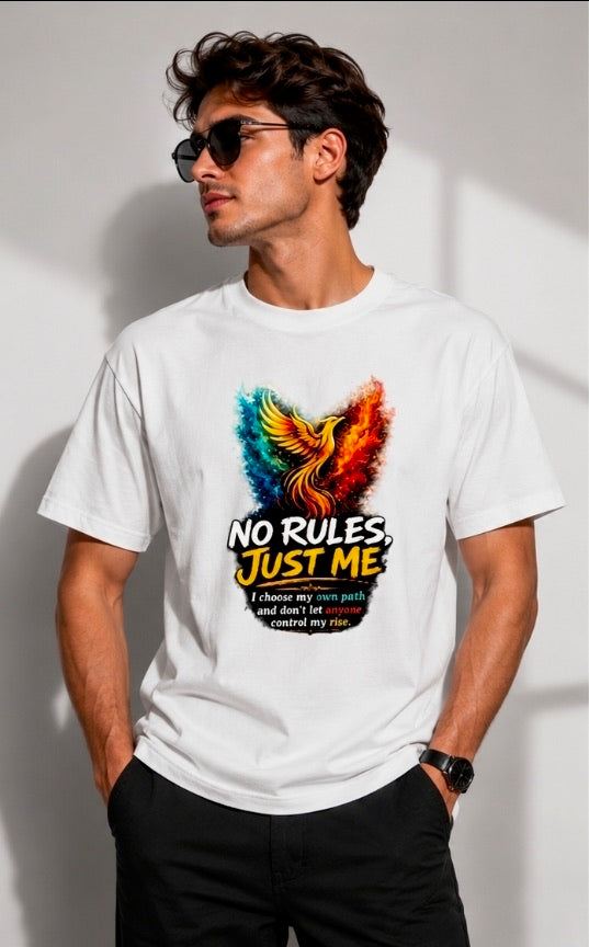 No Rules Just Me Graphic Unisex Classic Crew T-Shirt for Men & Women