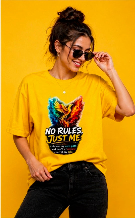 No Rules Just Me Graphic Unisex Classic Crew T-Shirt for Men & Women