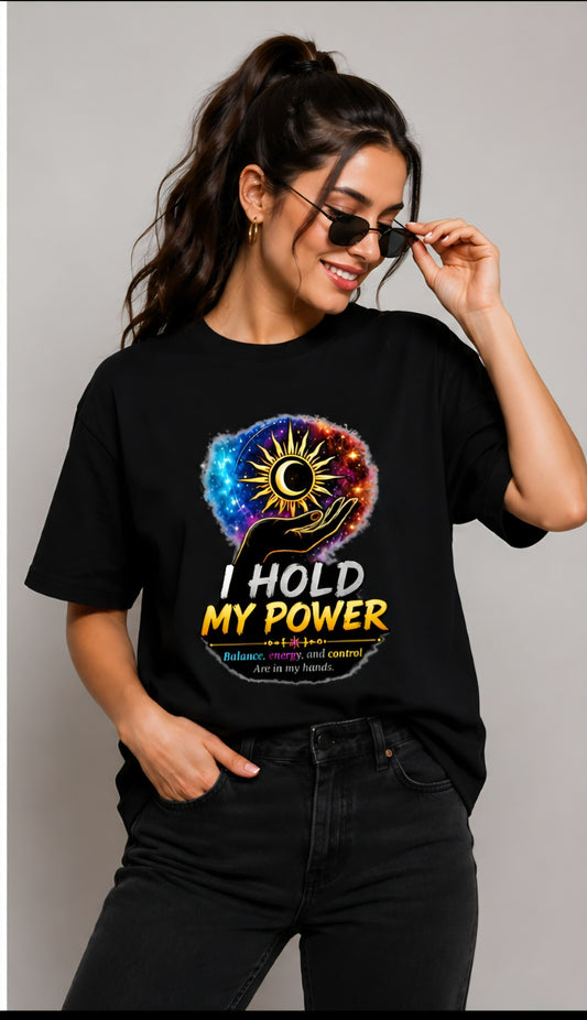 I Hold My Power Graphic Unisex Classic Crew T-Shirt for Men & Women