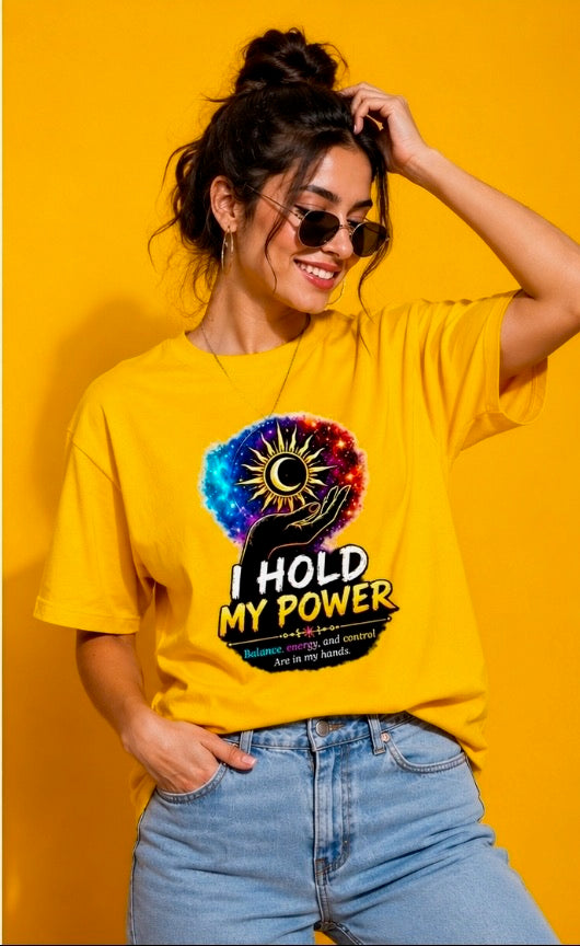 I Hold My Power Graphic Unisex Classic Crew T-Shirt for Men & Women