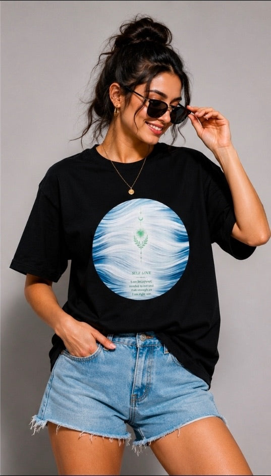 Divine Guidance Artistic Graphic Unisex Classic Crew T-Shirt for Men & Women